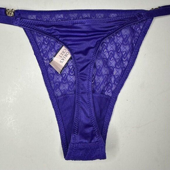 Victoria's Secret ICON Lace Adjustable String Thong - Large - VS Panty NWT - Picture 5 of 7